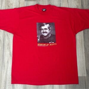 vintage single stitch Beam me up, Scotty 1991 star trek shirt Made In USA Sz XL